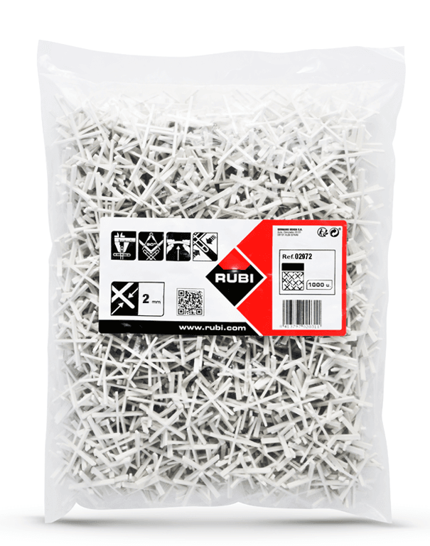 Cross Long Leg Spacers - 2mm - 1000pk