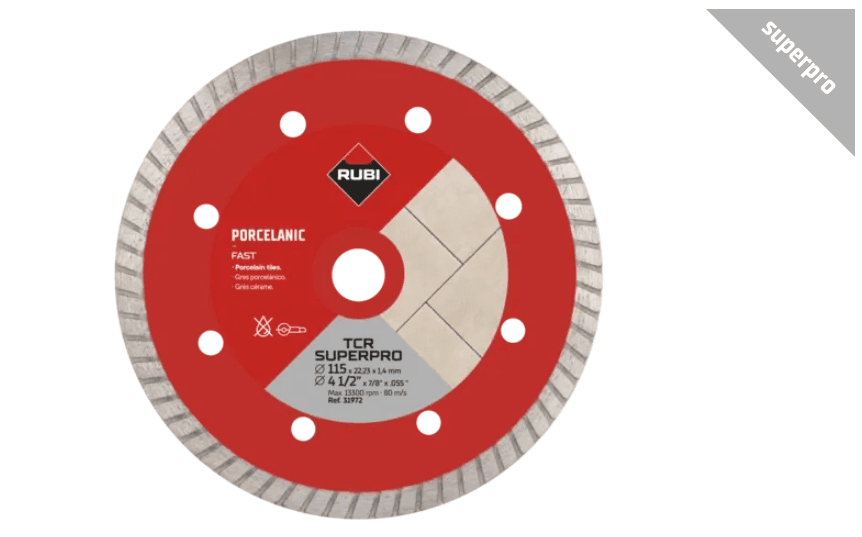 Porcelain Tiles Turbo Diamond Blade (TCR) - 115mm