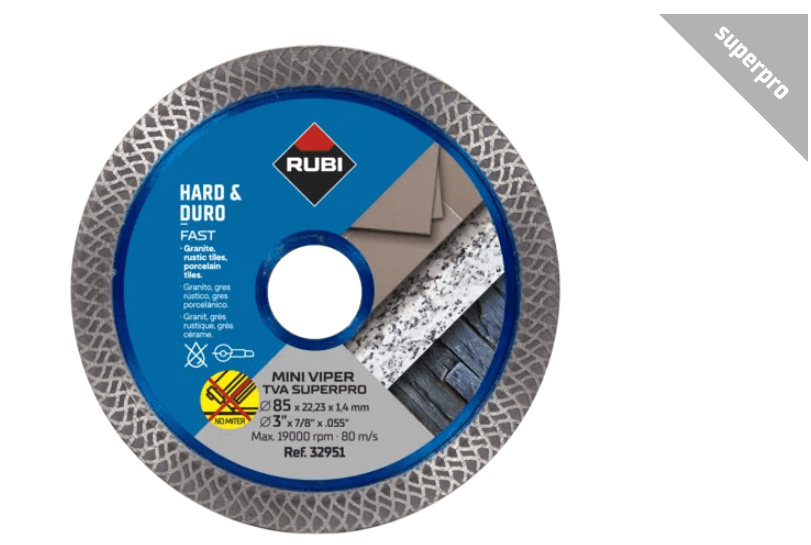 Hard Material MINI TURBO VIPER Diamond Blade (TVA) - 85mm
